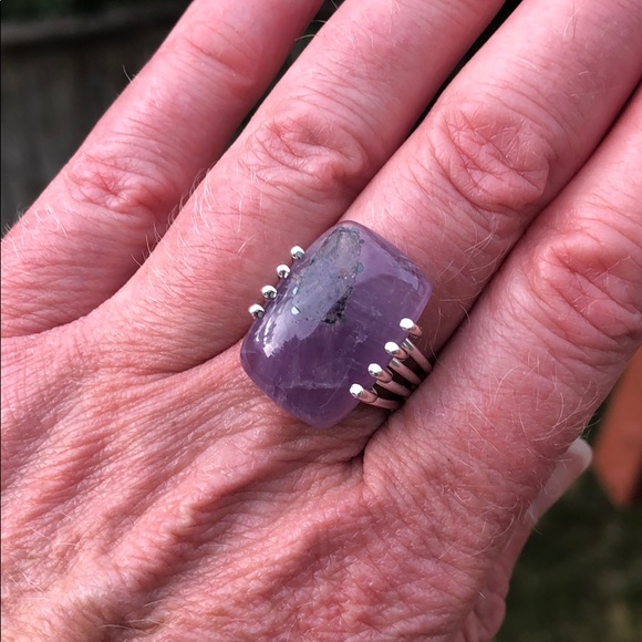 COPY - BOUTIQUE SUPER 23 AMETHYST 925 SILVER RING, SZ 7.5 - Picture 10 of 12